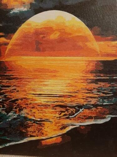 Фотографии готовых работ картин по номерам и алмазной мозаики