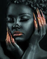 Без бренда «Портрет с золотыми ногтями» в Астрахане 