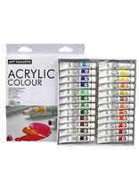 Без бренда «Коробка 24 шт.: Акриловые краски «Две картинки» 24 шт. по 12 мл, проф. пигмент» в Астрахане 