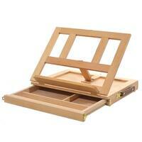 Без бренда «Коробка 10 шт.: Мольберт Две картинки этюдный ящик, настольный, хлопушка 30 см» в Астрахане 