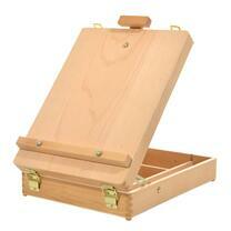 Без бренда «Коробка 6 шт.: Мольберт Две картинки этюдный ящик, настольный, хлопушка 55 см» в Астрахане 