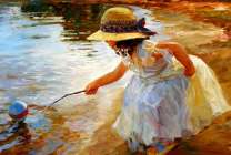 Без бренда «Девочка пытается спасти мяч» в Астрахане в интернет-магазине  Без бренда «Девочка пытается спасти мяч» в Астрахане