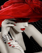 Без бренда «Коробка 20 шт: Девушка с красной шляпой» в Астрахане 