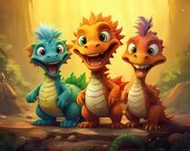 Без бренда «Милые и веселые дракончики» в Астрахане 