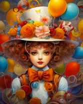 Девочка в ярком образе