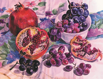 Гранат и виноград