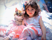 Без бренда «Девочка и пушистая кошечка» в Астрахане 