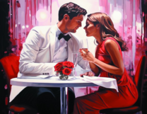 Без бренда «Пара на свидании в ресторане» в Астрахане 