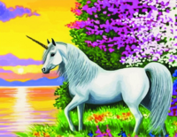 Без бренда «Белый единорог на фоне заката» в Астрахане 