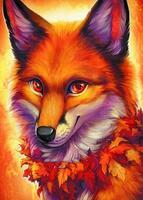 Без бренда «Хитрая лиса с осенним венком» в Астрахане 