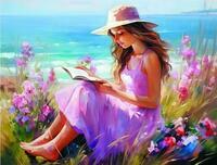 Без бренда «Девочка читает на берегу» в Астрахане  в интернет-магазине  Без бренда «Девочка читает на берегу» в Астрахане