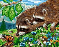 Без бренда «Еноты и бабочка на цветочной поляне» в Астрахане 