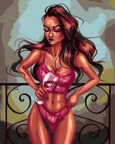 Без бренда «Девушка в нижнем белье с бокалом вина» в Астрахане 